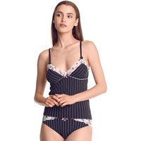 Vive Maria French Dandy Damen Wäscheset: Top mit Panty schwarz allover/weiss allover von Vive Maria