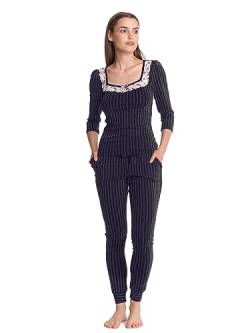 Vive Maria French Night Damen Pyjama schwarz Allover, Größe:XS von Vive Maria