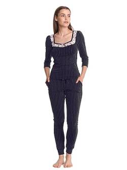 Vive Maria French Night Damen Pyjama schwarz Allover, Größe:XXL von Vive Maria