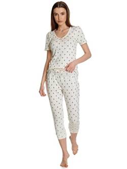 Vive Maria Petite Fleur Damen Pyjama Creme/Allover, Größe:XL von Vive Maria