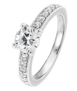 Viventy 764481 Verlobungsring Silber 925 Antragsring Zirkonia Damen-Ring von Viventy