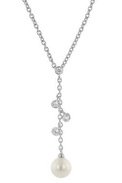 Viventy 783848 Damen-Halskette Silber 925 mit Perle + Zirkonias von Viventy