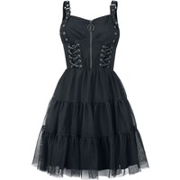 Vixxsin - Gothic Kleid knielang - Selkie Dress - XS bis M - für Damen - Größe XS - schwarz von Vixxsin