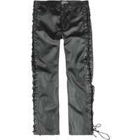 Vixxsin - Gothic Kunstlederhose - Maximus Pants - W30L32 bis W38L34 - für Männer - Größe W32L32 - schwarz von Vixxsin