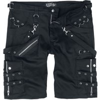 Vixxsin - Gothic Short - Edham Shorts - 30 bis 38 - für Männer - Größe 36 - schwarz von Vixxsin
