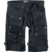 Vixxsin - Gothic Short - Lyall Shorts - 30 bis 38 - für Männer - Größe 34 - schwarz von Vixxsin