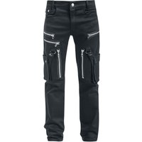 Vixxsin - Gothic Stoffhose - Andre Pants - W30L32 bis W38L34 - für Männer - Größe W31L32 - schwarz von Vixxsin