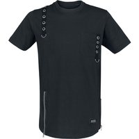Vixxsin - Gothic T-Shirt - Jash Top - S bis 4XL - für Männer - Größe 3XL - schwarz von Vixxsin