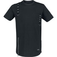 Vixxsin - Gothic T-Shirt - Jash Top - S bis 4XL - für Männer - Größe 4XL - schwarz von Vixxsin