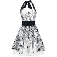 Vixxsin - Rockabilly Kleid knielang - Dark Crow - S bis XL - für Damen - Größe M - weiß von Vixxsin