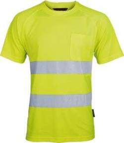 Coolpass-T-Shirt, Warnschutz, leuchtgelb, M von Vizwell