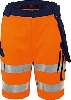 Vizwell Triuso Warnschutz Kontrast Short (48, Leuchtorange) von Vizwell