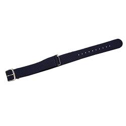 Vklopdsh 18mm Nylon Uhrenarmband Durchzugsband Armband Uhrband Watch Strap-Dunkel Blau von Vklopdsh