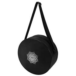 Vklopdsh Radtasche Nylon schwarz Mandala Blume 36x14cm Tasche für Rad Kapazität von Vklopdsh