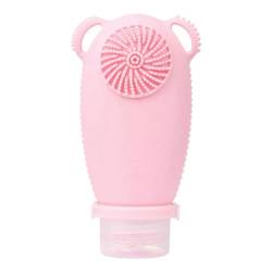 Vklopdsh Silikon-Reiseflasche, Leere Behälter mit Gesichtsreinigungsbürste für Shampoo und Lotion, G von Vklopdsh