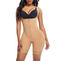 Vlejoy Waist Trainer Ganzkörper Shaper Fajas Colombianas Reductora Taillentrainer Abnehmen Shapewear Butt Lifter Bauch Kontrolle Korrektive Unterwäsche-Nude_L_China von Vlejoy