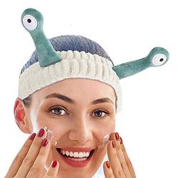 Spa-Stirnband – Schnecke, ultra-saugfähiges Hautpflege-Stirnband, Gesichtsreinigung, Stirnbänder, Make-up, Dusche, Gesichtspflege, Spa-Haarbänder für Damen und Mädchen Vllold von Vllold