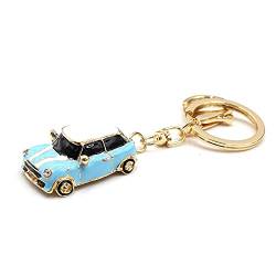 VmG-Store Mini Schlüsselanhänger Cooper Kult Auto aus Metall Geschenk für Fans (Hellblau) von VmG-Store