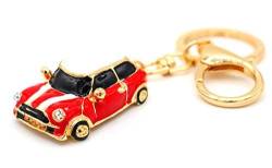 VmG-Store Mini Schlüsselanhänger Cooper Kult Auto aus Metall Geschenk für Fans (Rot) von VmG-Store