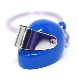 VmG-Store Motorrad Helm Schlüsselanhänger mit Klappvisier (Blau) von VmG-Store