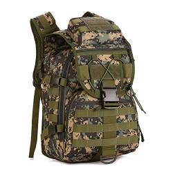 Vmokki Taktischer Militär Rucksack 40L für Outdoor Wandern Trekking Wanderrucksack Trekkingrucksack Herren Damen Wasserdicht (Grün) von Vmokki