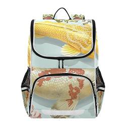 Schöne Vintage Chinesischen Fisch Jingmi Kinderrucksack Schulter Rucksack für Jungen Mädchen Bookbag Laptop Büchertasche Rucksäcke Für Schule von Vnurnrn