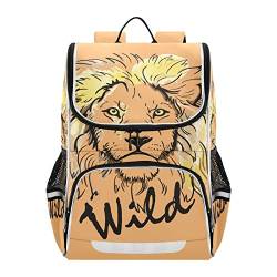 Vnurnrn Der Wilde König Der Löwen Kinderrucksack Schulter Rucksack für Jungen Mädchen Bookbag Laptop Büchertasche Rucksäcke Für Schule von Vnurnrn