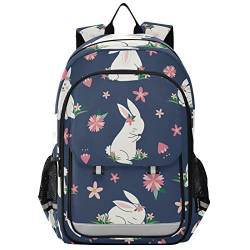 Vnurnrn Kleiner Hase Kaninchen Stern Schulter Rucksack Schulrucksack Jungen Mädchen Kinder Reflektierender Laptop Rucksäcke Kinderrucksack Für Schule von Vnurnrn