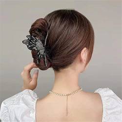 Krallenclips, Haarkrallen, Haifischclips, Koreanische Haar Klaue Farbe Bernstein Schmetterling Haar Clip Frauen Strass Exquisite Haarnadel Shark Clip Haar Zubehör 3 (Color : 5) von VoOqo