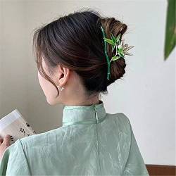 Krallenclips, Haarkrallen, Haifischclips, Koreanische Metall Bambus Haar Klaue Frauen Haarnadel Halte Clip Weibliche Große Hai Clips Haar Zubehör 2 (Color : 1) von VoOqo