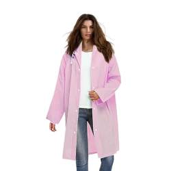 Voarge Eva Regenjacke Regenmantel für Erwachsene, für Damen und Herren Regenbekleidung Regencape Regenjacke Wasserdicht für Wandern Radfahren (M, Rosa) von Voarge