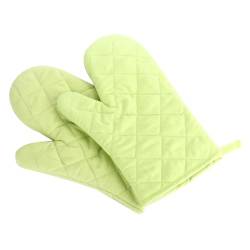 Voarge Ofenhandschuhe, Hitzebeständig Ofenhandschuhe Verdickte Hitzeresistente Topfhandschuhe Topflappen Backhandschuhe, 1 Paar (grün) von Voarge