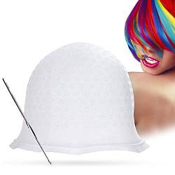 Voarge Silikon-Kappe für Dochte aus Silikon, wiederverwendbar, für Haare, Silikon-Mütze, zum Färben von Haaren von Voarge