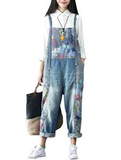 Vogstyle Damen-Overall, lässiger Druck, Denim-Hose Gr. Größe, Stil 11-Blue von Vogstyle