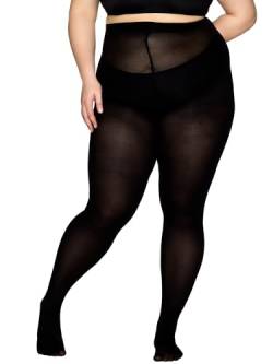 Vogue Curvy 60 Den Blickdichte Strumpfhose Grosse Grössen/Plus Size Matt, 1 Paar, Schwarz Gr. 44-48 von Vogue