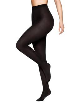 Vogue Opaque Brillante 70 Denier 3D Strumpfhose Damen, 1 Stück Schwarz Gr. 36-40 von Vogue