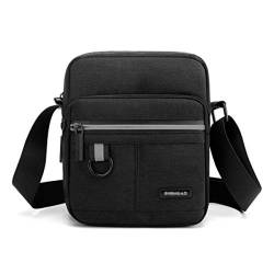 Vohoney Umhängetasche Brusttasche Herren Crossbody Schultertasche Handytasche Messenger Bag Herrentasche Shulder Bag(Schwarz Umhängetasche) von Vohoney