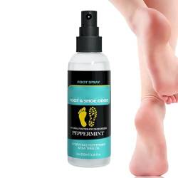 Fußpflegespray | Fußpeelingspray,3,38 Fl.oz Keine stinkenden Schuhe mehr. Fußspray verhindert peinliche Gerüche, kleines Geschenk für Männer und Frauen Voihamy von Voihamy
