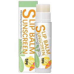 Lippenbalsam LSF 30 - Ultra-nährende Feuchtigkeitscreme für die Lippenpflege | Sonnenschutz-Lippenbalsam mit Fruchtgeschmack, langanhaltende, feuchtigkeitsspendende Lippenreparatur für Männer, Voihamy von Voihamy