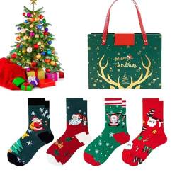 Lustige Socken für Weihnachten, Weihnachtssocken mit sauberen Nähten, bequem, Saisonale Dekorationen für Wohnzimmer, Schlafzimmer, Arbeitszimmer, Esszimmer, Küche, Weihnachtsfeier Voihamy von Voihamy
