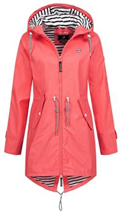 Voile Bleue Damen Regenjacke Bluebay wasserabweisende Damenjacke mit Kapuze Fuschia S von Voile Bleue