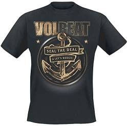 Volbeat Anchor Männer T-Shirt schwarz L 100% Baumwolle Band-Merch, Bands von Volbeat