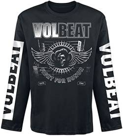 Volbeat Fight for Honor Männer Langarmshirt schwarz M 100% Baumwolle Band-Merch, Bands von Volbeat
