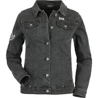 Volbeat Jeansjacke - EMP Signature Collection - S bis XXL - für Damen - Größe L - schwarz  - EMP exklusives Merchandise! von Volbeat