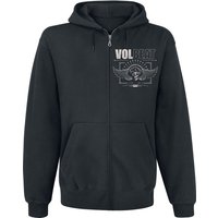 Volbeat Kapuzenjacke - Skullwing - Rewind, Replay, Rebound - S bis XL - für Männer - Größe L - schwarz  - EMP exklusives Merchandise! von Volbeat