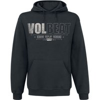 Volbeat Kapuzenpullover - Cover - Rewind, Replay, Rebound - S bis 5XL - für Männer - Größe 5XL - schwarz  - EMP exklusives Merchandise! von Volbeat