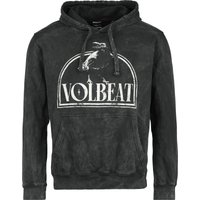 Volbeat Kapuzenpullover - Skull Raven - S bis XXL - für Männer - Größe M - anthrazit  - Lizenziertes Merchandise! von Volbeat