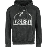 Volbeat Kapuzenpullover - Skull Raven - S bis XXL - für Männer - Größe S - anthrazit  - Lizenziertes Merchandise! von Volbeat