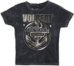 Volbeat Kids - Rewind, Replay, Rebound Unisex T-Shirt Charcoal 134/140 von Volbeat