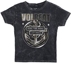 Volbeat Kids - Rewind, Replay, Rebound Unisex T-Shirt Charcoal 146/152 von Volbeat